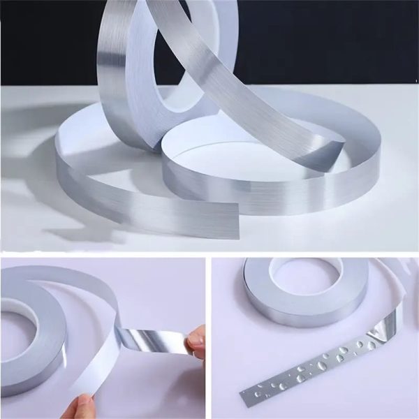 Wardrobe Decorative Strip Stick silvery Frame Decorative Seam Sticker