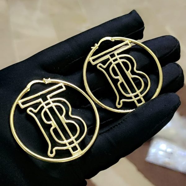 BURBERRY Monogram Hoops