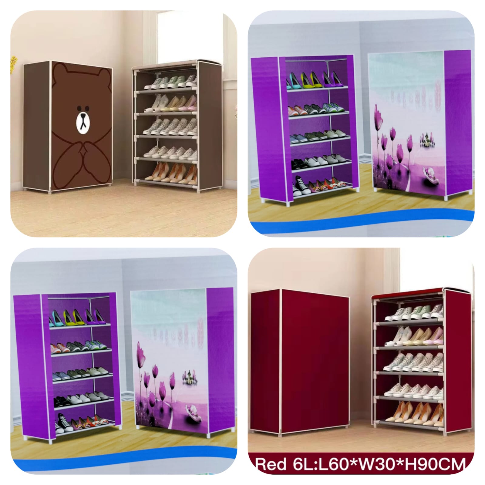 6Layer Printed Shoe Rack
