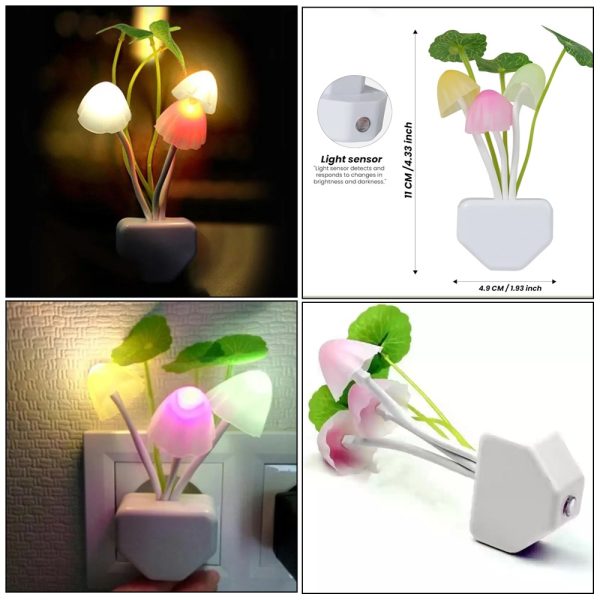 Cute LED Night Light Dimming Sensor Wall Lamp