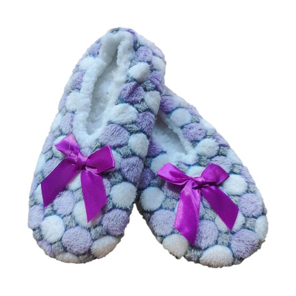 Womens indoor warm soft plush slippers