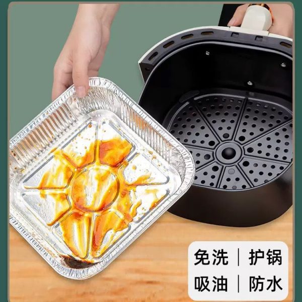 Disposable Aluminum Air fryer size 7×7 inch (pack of 10)