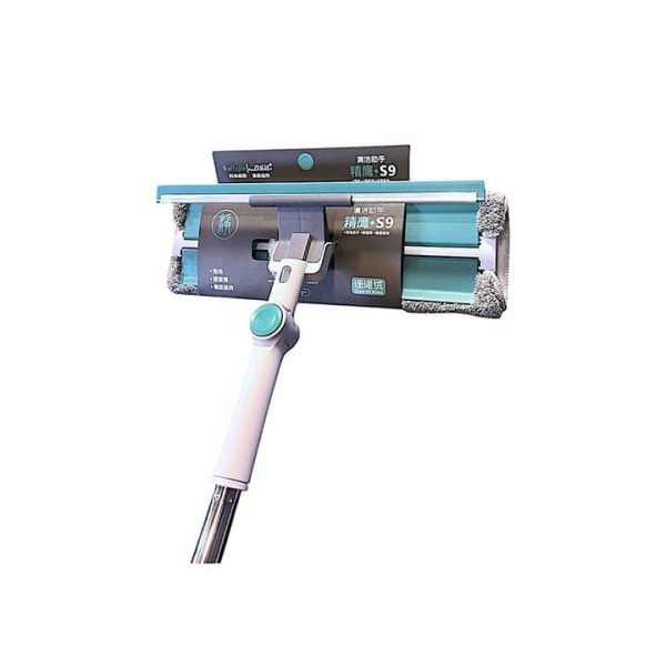 Rotatable Glass Wiper with Bendable Head – Double-Sided Squeegee for Window And Floor With Extra Refill