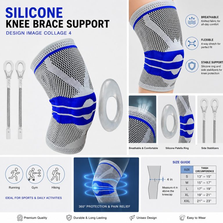 Silicon Gel Knee Brace Support