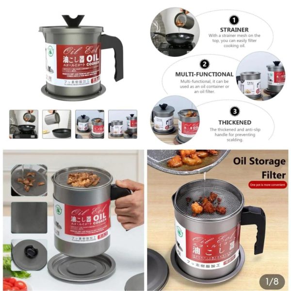 Kitchen Oil filter Pot 1.4 liter