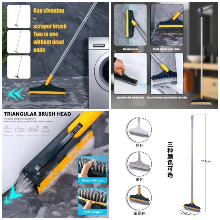 2in1 Wiper Brush Bathroom Corner Broom