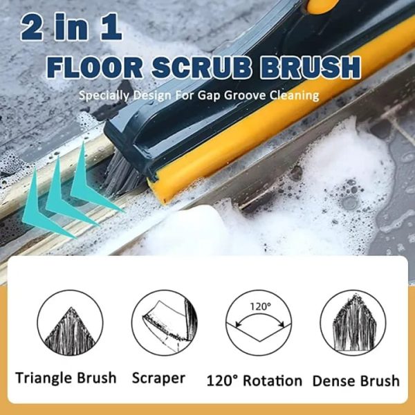 2in1 Wiper Brush Bathroom Corner Broom
