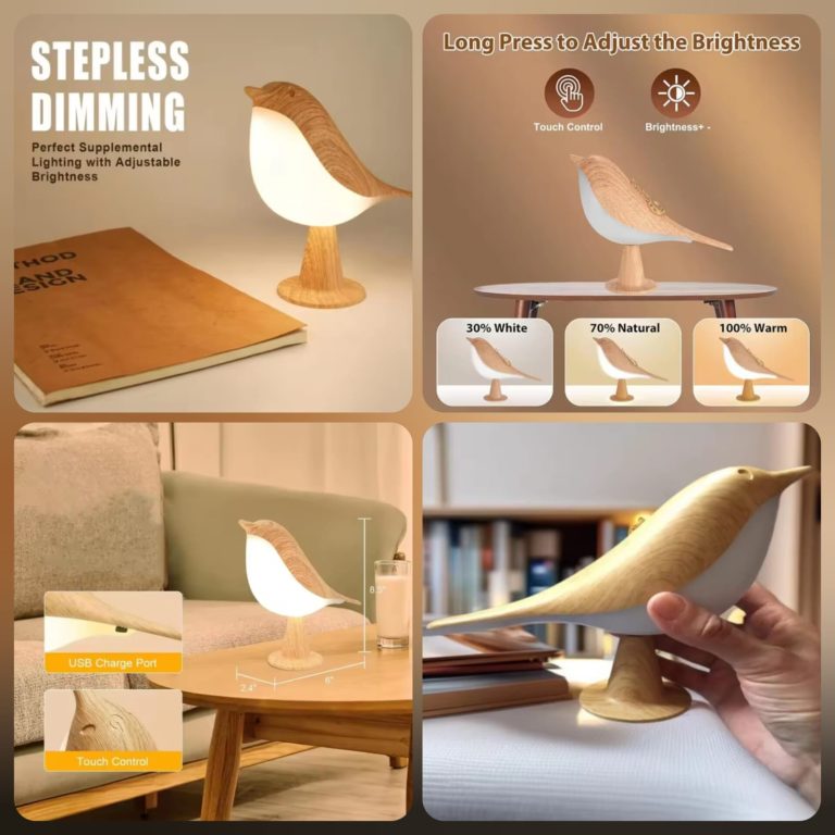 Touch Led Bird Lamp