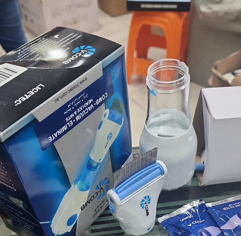 Steel V-Comb Anti Lice Machine Steel Comb With 4 Filter