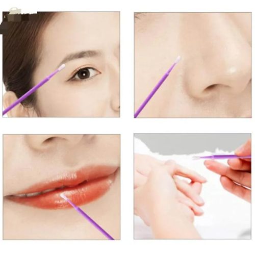 100 pcs/box disposable micro applicator brush eyelash Cleaning Sticks