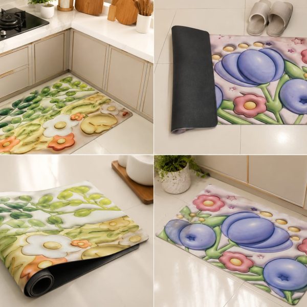 Kitchen Carpet Anti-slip Oil-proof Water-absorbent Floor
