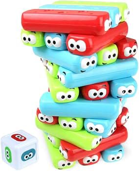 Colored Stacking Block Game Fun for all age.