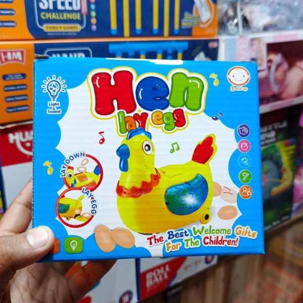 Hen Lay Egg musical toy, designed for children.